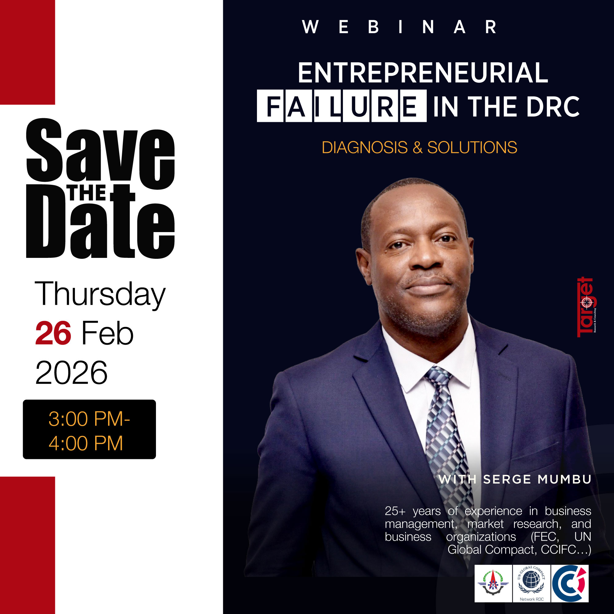 Entrepreneurial Failure in the DRC: Diagnosis and Solutions at a Target Sarl Webinar